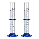 2PCS Graduated Cylinder Measuring Cylinder Thick