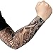 Bundle Monster BMC Cool 10pc Biker Inspired Fake Temporary Tattoo Sleeves Body Art Arm Stockings - Designs Dragon, Dancer, Etc.