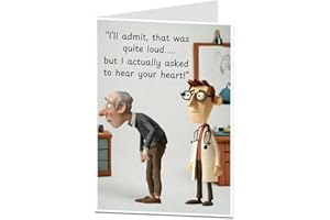 LimaLima Funny Birthday Card For Men Male Adult Doctor Joke Dad Brother Best Friend