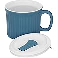 CorningWare Ceramic Colours Pop-Ins Pool 20-oz Mug w/Lid, 1 Count (Pack of 1), Blue