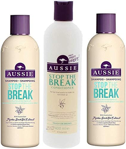 Aussie Stop The Break XL Bundle - Shampoo 2 x 300ml Each + XL Conditioner 400ml