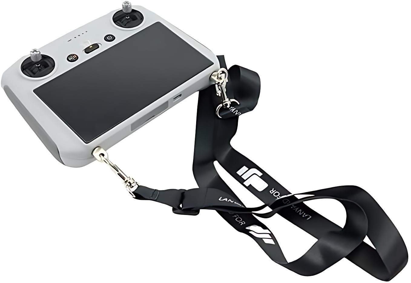MODJUEGO Necktie Lanyard, Nylon & Stainless Steel, for DJI RC PRO Mini 3 Pro/Mavic 3/AIR 2/2S/Mini 2, Black, 76-140 cm