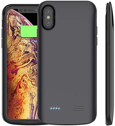 Stoon iPhone XS Max Battery Case, 6000mAh Rechargeable Extended Battery Protective Charging Case Battery Pack Power Bank Case for Apple iPhone XS Max 6.5-Inch (2018)