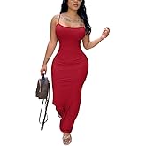 HTD Women Summer Sexy Bodycon Maxi Dress Casual Slim Long Dresses