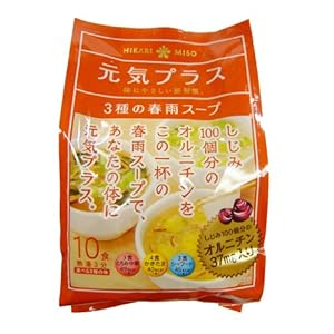 ひかり味噌 元気プラス オルニチン入り春雨スープ 10食