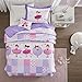 Mi Zone Kids Twirling Tutu Full/Queen Bedding For Girls Quilt Set - Purple Pink , Princess – 4 Piece Kids Girls Quilts – Ultra Soft Microfiber Quilt Sets Coverlet