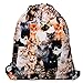Print Drawstring Backpack Rucksack Shoulder Bags Gym Bag (Animals,foods)15