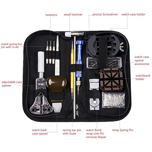 Watch Repair Kit, Electrapick Professional Spring Bar Tool Set, Watch Band Link Pin Removal Tool Set