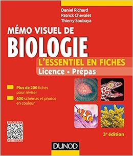 Amazon Fr Memo Visuel De Biologie 3e Ed L Essentiel En Fiches L Essentiel En Fiches Richard Daniel Chevalet Patrick Soubaya Thierry Livres