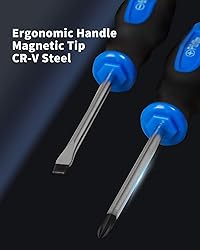 ROTATION 6PCS Magnetic Tip Screwdriver Set, 3