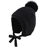JANGANNSA Basic Winter Baby Boys Beanie Pompom Knitted Girls Hat Kids Earflap Beanies Warm Infant Toddler Hats