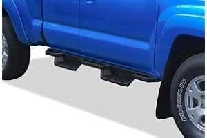 APS Stainless Steel Pocket Steps Running Boards Side Bars Compatible with Toyota Tacoma 2005-2023 Extended Access Cab