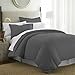Linen Market Duvet Cover King Size (Gray) - Experience Hotel-Like Comfort with Unparalleled Softness, Exquisite Prints & Solid Colors for a Dreamy Bedroom – King Duvet Cover Set with 2 Pillow Shams