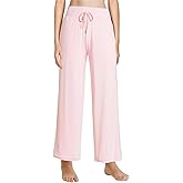 Pintage Women's Petite Lounge Pants With Pockets Wide Leg