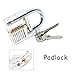 Kyerivs Padlocks Training Set Practice Lock Transparent Lock Crystal Keyed Padlock Cylinder Lock Blade Lock (3Pcs)