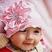 Baby Pink Flower Hat Infant Cap Newborn Cotton