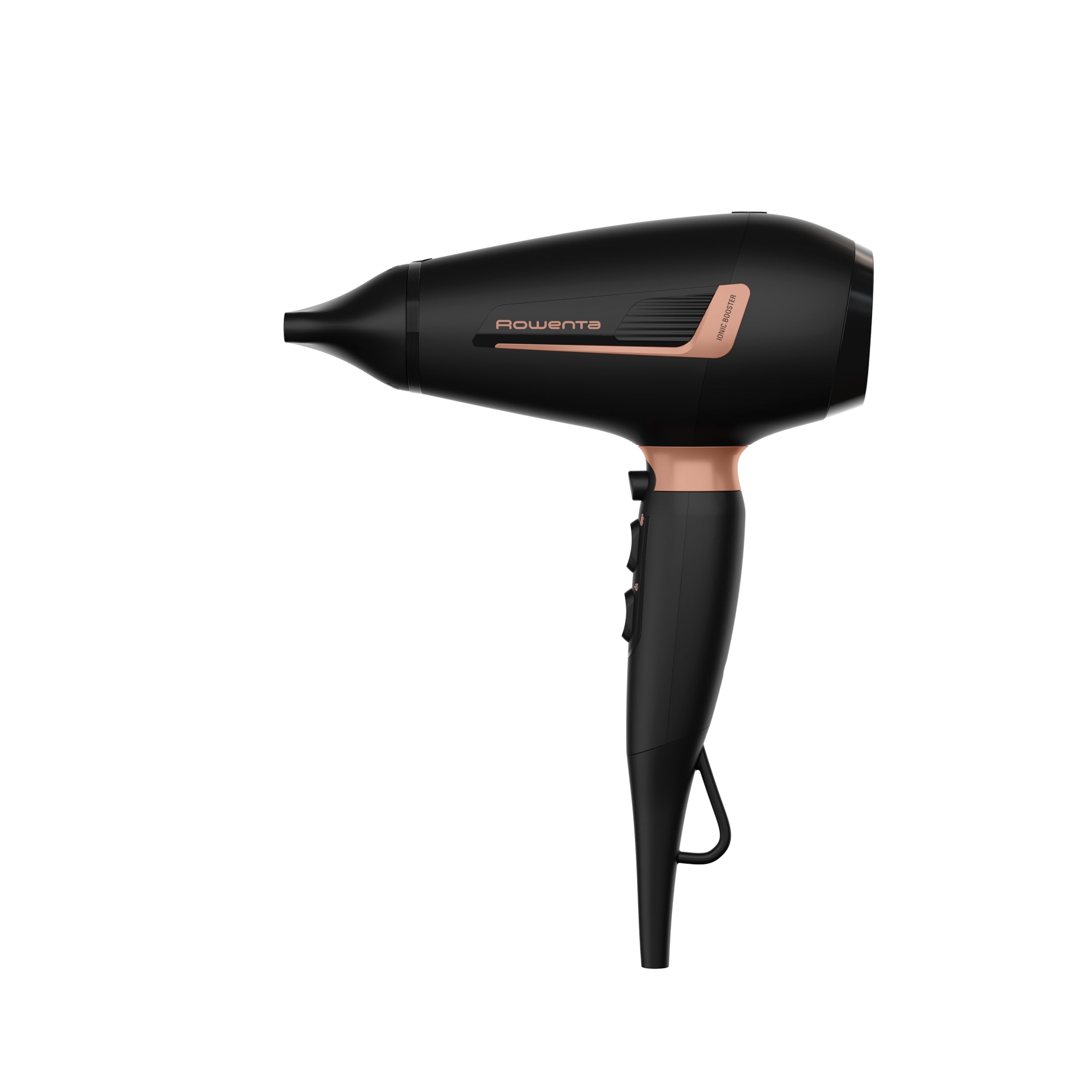 Rowenta Pro Expert Haartrockner, 2200-Watt-Pro-AC-Motor, besonders schnelle Trocknung, Ionen-Booster-Technologie, vielseitiges Zubehör, einfach zu bedienen, Kaltstufe, Schwarz/Roségold, CV8830F0 2