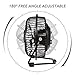 Mini Fan, Mumba 4-Inch High Velocity Desktop Fan, USB Powered, Super Mute, 180 Degree Free Angle Rotatable Laptop Fan, Small Mental Cooling Fan (Black)