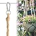 Macrame Plant Hanger Set Hanging Planter Handmade Jute Rope for Indoor Outdoor Flower Pots (Pot not Included),4legs 6 pcs of 3 Different Size-JamBer