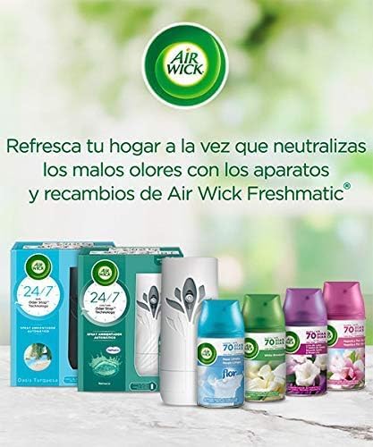 Freshmatic - Recambios de ambientador spray automático, esencia para casa con aroma a nenuco - Azul, 250 ml (Paquete de 6)