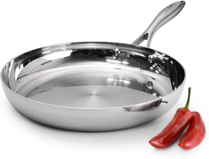 ProCook Elite TriPly Uncoated Frying Pan 30cm Large Stainless