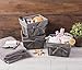 DII Farmhouse Chicken Wire Storage Baskets with Liner, Medium, Vintage Grey, 11x7.88x7