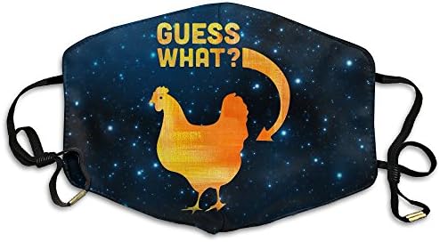 Guess What Chicken Butt Funny Unisex Dust Allergy Flu Masks Washable Activated Carbon Breath Healthy Safety Mouth Masks