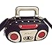 QZUnique Tape Shaped Shoulder Bag Radio Recorder PU Crossbody Bag Women's Retro Evening Bag Handbag Clutch Purse
