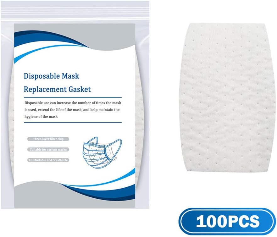 Vcivdivkx Disposable Non-Woven Maasks Pad Breathable Filter Protective Pads