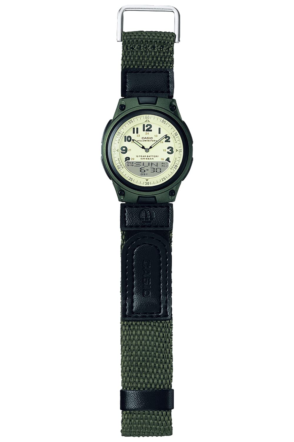 CASIO(カシオ) Collection Standard Digital/Analog Combination Series Wristwatch, khak