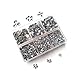 Queenme 3300pcs Clear Hotfix Crystals Mixed Size Flatback Rhinestones for Clothes Shoes Crafts Hot Fix Round Glass Gems Stones Flat Back Iron on Rhinestones for Clothing 2MM-6MM