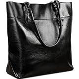 YALUXE Leather Tote Women's Soft Work Shoulder Bag (Upgraded 2.0)
