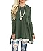 Sanifer Women Lace Long Sleeve Tunic Top Blouse (X-Large, Green)