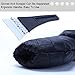 Dragon Squama Ice Scraper Mitt for Car Windshield Snow Scrapers with Waterproof Glove Lined of Thick Fleece + Carry Pouch (Black)