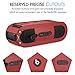 MoKo Carrying Case for Beats Pill+, Premium Vegan PU Leather Protective Cover Bag Sleeve Skins for Dr. Dre Beats Pill+ Portable Bluetooth Speaker, with Holding Strap & Carabiner, RED
