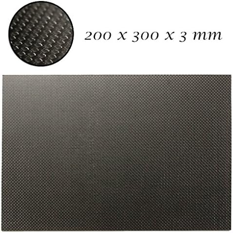 3K Weave Carbon Fiber Plate Panel Sheet 3mm Thickness 200×300×3mm Plain Gloss Surface ZevenMart