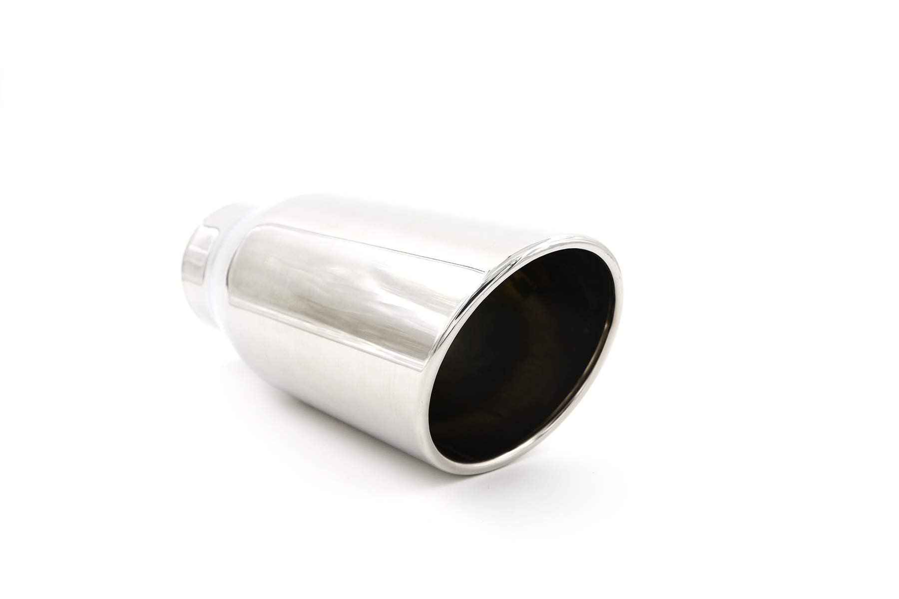 Photo 1 of RP Remarkable Power, 3.5" Inlet - 5" Outlet 12" Long Stainless Steel Rolled Edge Exhaust Tip EXT21
