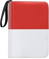 Koomduk 400 Card Binder Red Extra Large Trading Card Album Holder with Zipper view 3