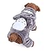 Gimilife Christmas Halloween Totoro Pet Change Appare Pet Autumn Winter Cartoon My Neighbor Totoro Coat Clothes Jumpsuit Funny Party Cosplay for Small Medium Large Dogs (Grey, XL)