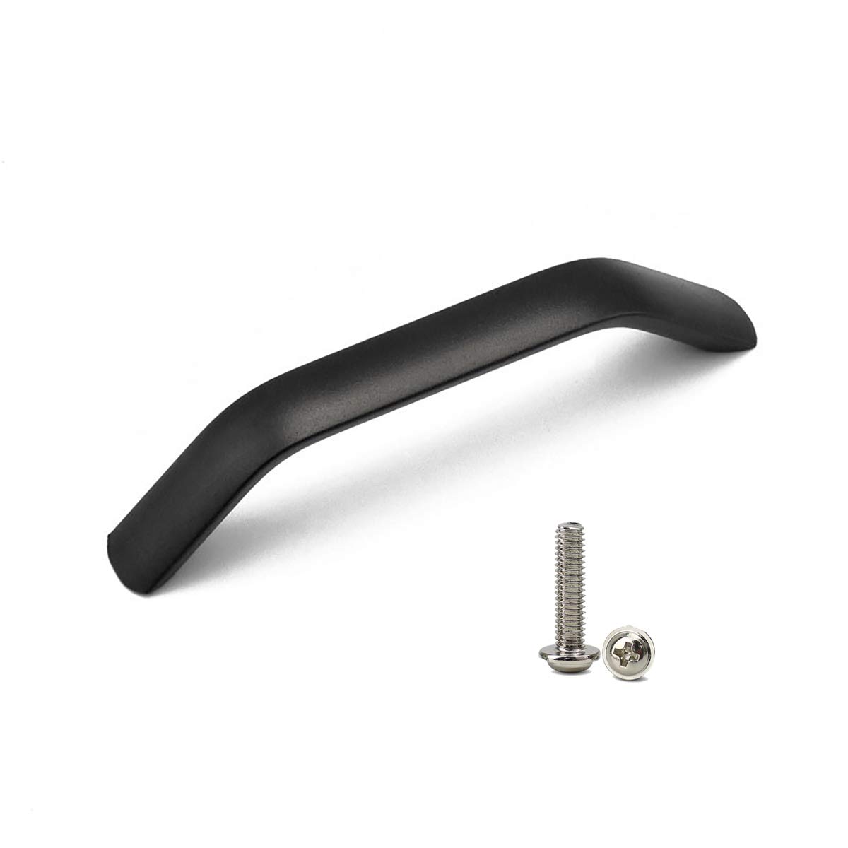 Pack of 10 Hole Spacing 96 mm Kitchen Handles Black Kitchen Cabinet Door Handles Kitchen Cabinet Pull Hole Distance (Matte Black) — image 1
