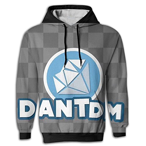 CHERINA RHEA Adult's Pullover Hooded Sweatshirt With Pockets 3D Full Printed Dan TDM Design For Men Women