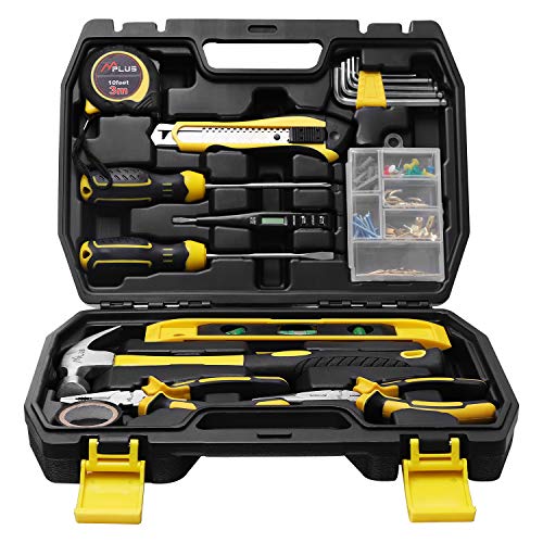 MPLUS 116-teliger Haushalt Werkzeugkoffer, Werkzeugset für täglichen Gebrauch, Werkzeugkasten für manuelle Wartung und…