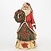 Enesco Jim Shore Heartwood Creek Poinsettia Santa Figurine, 11.75