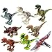 8 PCS /Set Age 6+ Size 7 cm. Jurrassic World Minifigures Jurrassic Park Dinosaur Building Blocks ABS Package Without Original box