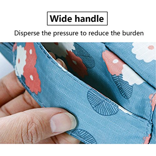 Travel Portable Organizer Cosmetic Bag, Jewelvwatchro Portable Hanging Toiletry Bag for Women or Men for vacation (Blue Daisy1)