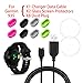 JIUJOJA X1 Compatible with Garmin Forerunner 935 Charger Charging Clip Sync Data Cable and 2pcs Free HD Tempered Glass Screen Protector