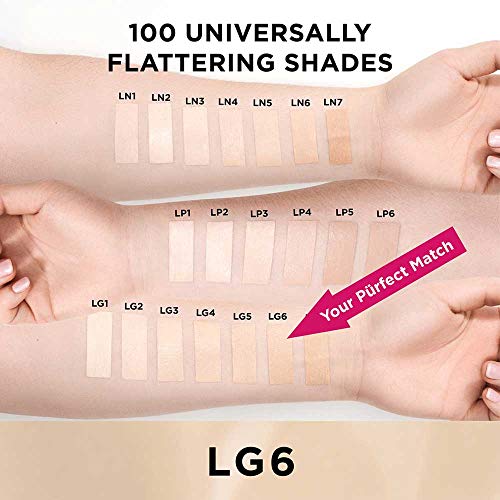 PÜR 4-in-1 Love Your Selfie Longwear Foundation & Concealer, Lg6, 1 Ounce