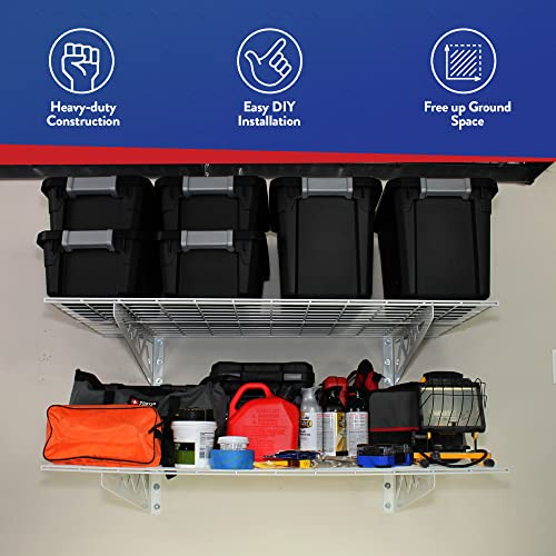 SafeRacks Wall Shelves 2 Pk 24"x48" Wall Mountable Shelving Unit for Storage Rack, Pantry