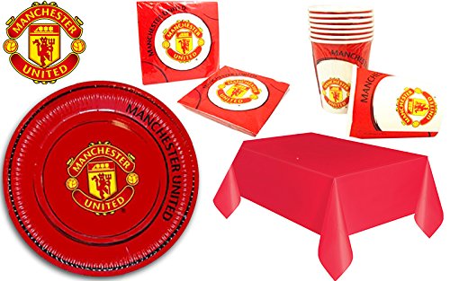 Sofias Closet Manchester United Table Wear Party Set Red Birthday