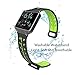 For Fitbit Blaze Bands Accessory, VODKE Silicone Ventilate Replacement Watch Band/Strap/Bracelet/Wristband With Frame For Fitbit Blaze Smart Fitness Watch Men Women (Black+Green)